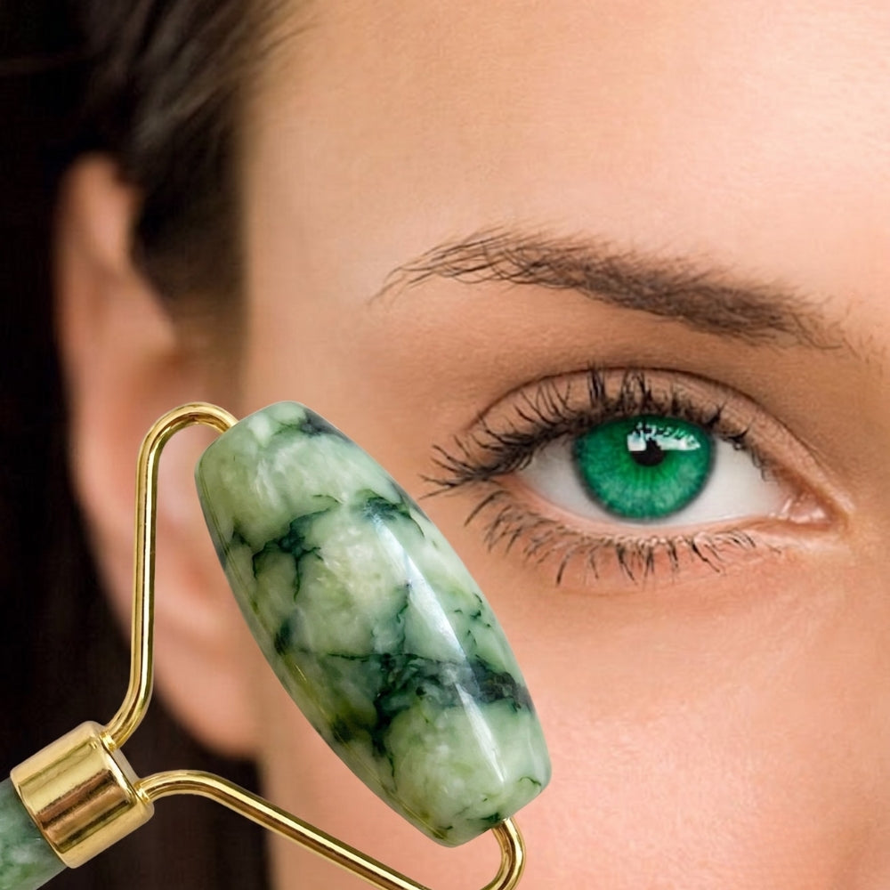 Jade Facial Ritual Set - The Ultimate Cooling & Sculpting Essential for Radiant Skin.